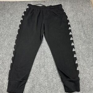 Reebok Track Pants Youth Man ‎ XL Black with white Logo